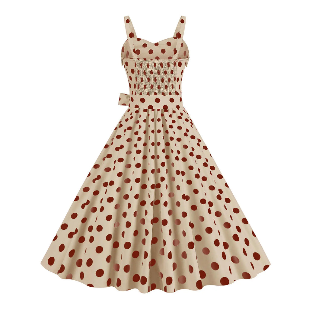 Plaid Strap Swing Woven Dress — Women's | Full Skirt Silhouette | Playful Pattern