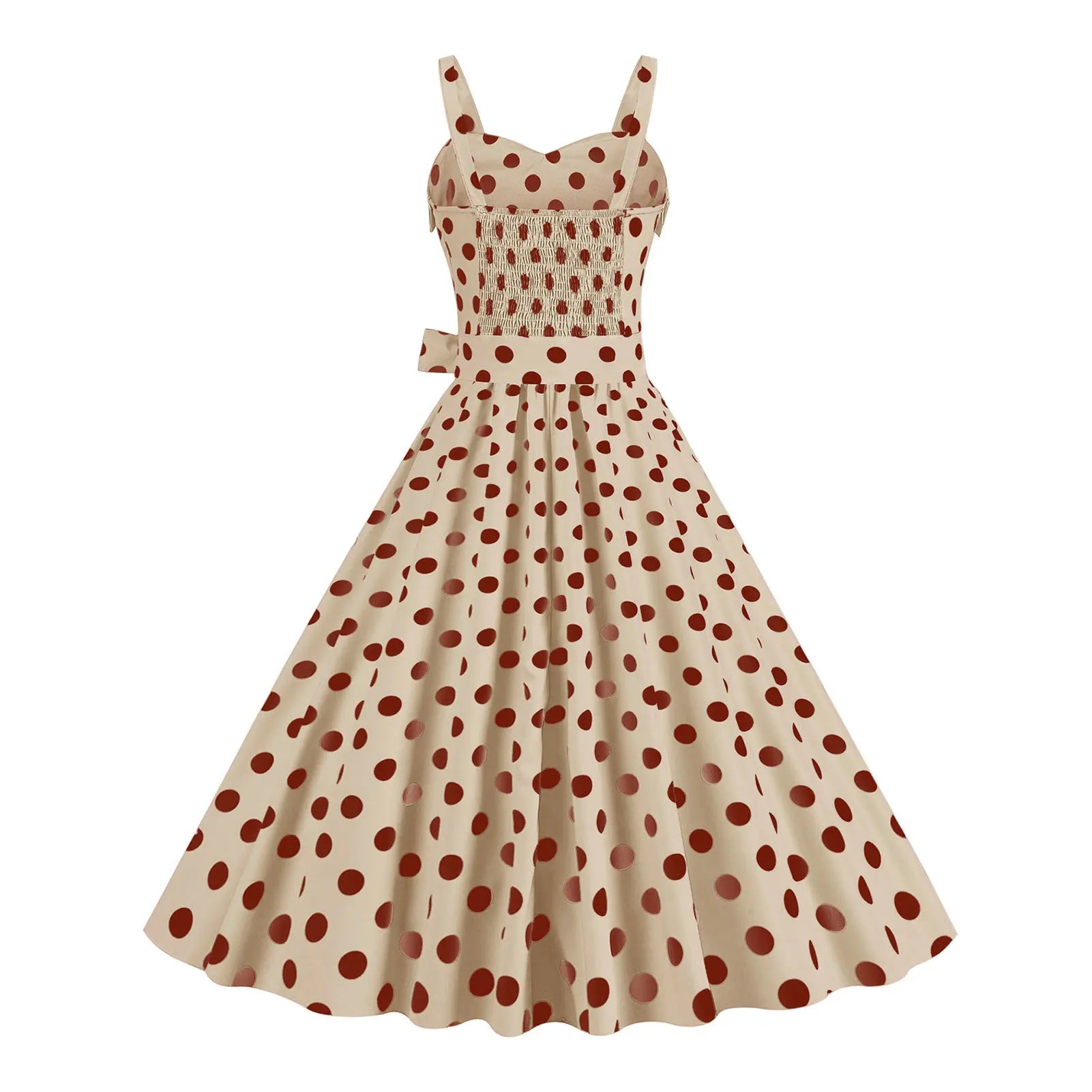 Plaid Strap Swing Woven Dress — Women's | Full Skirt Silhouette | Playful Pattern