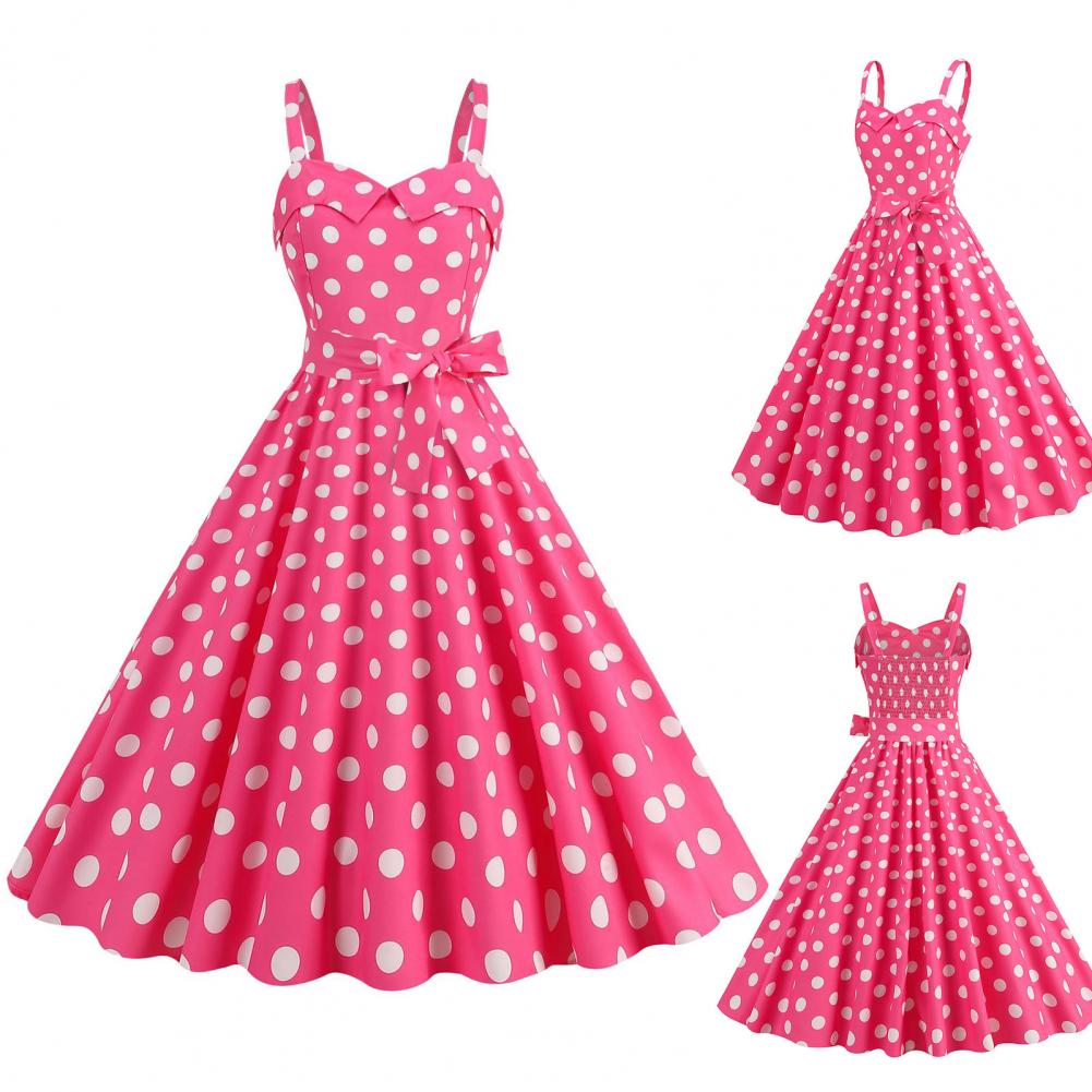 Plaid Strap Swing Woven Dress — Women's | Full Skirt Silhouette | Playful Pattern