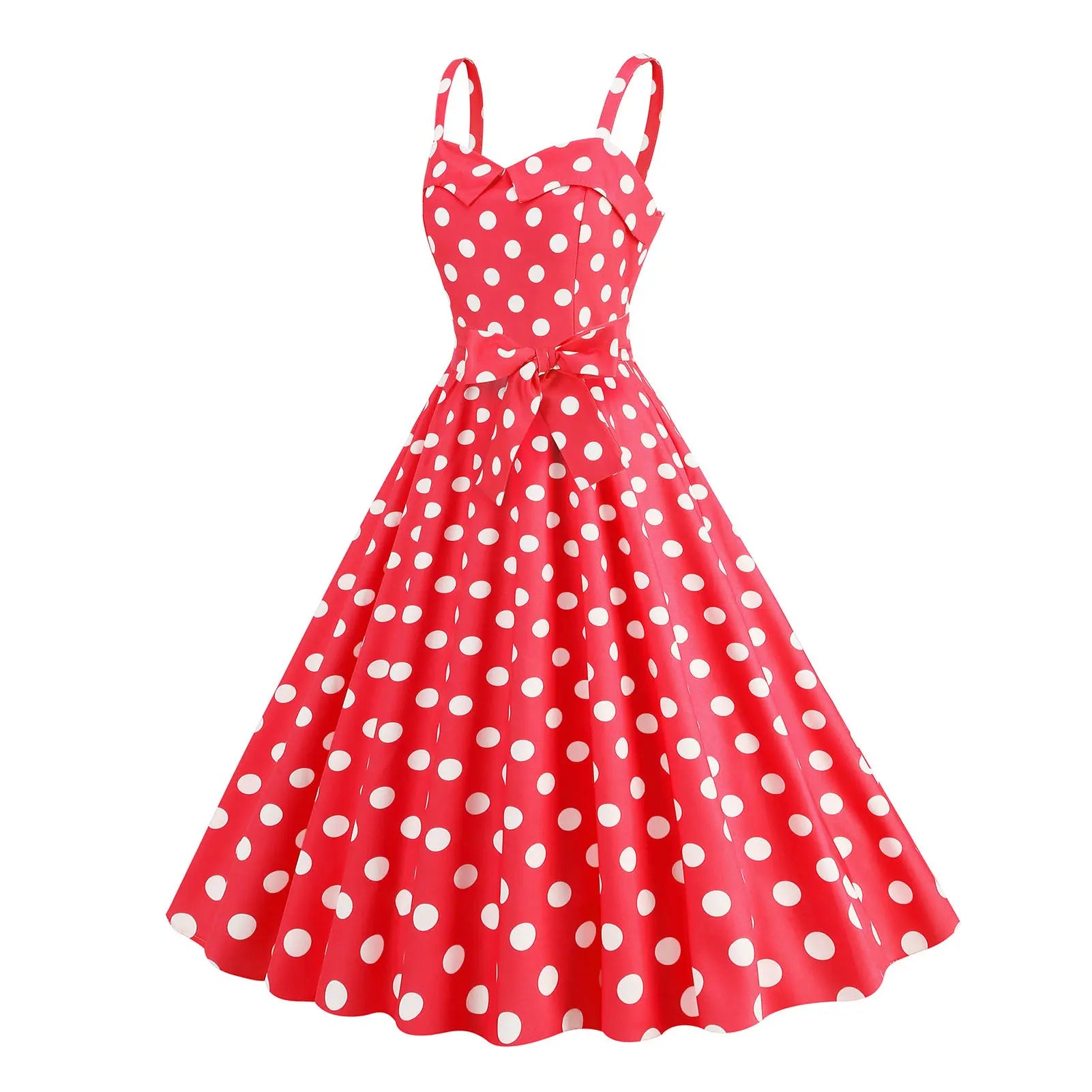 Plaid Strap Swing Woven Dress — Women's | Full Skirt Silhouette | Playful Pattern