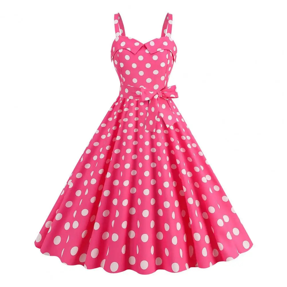 Plaid Strap Swing Woven Dress — Women's | Full Skirt Silhouette | Playful Pattern