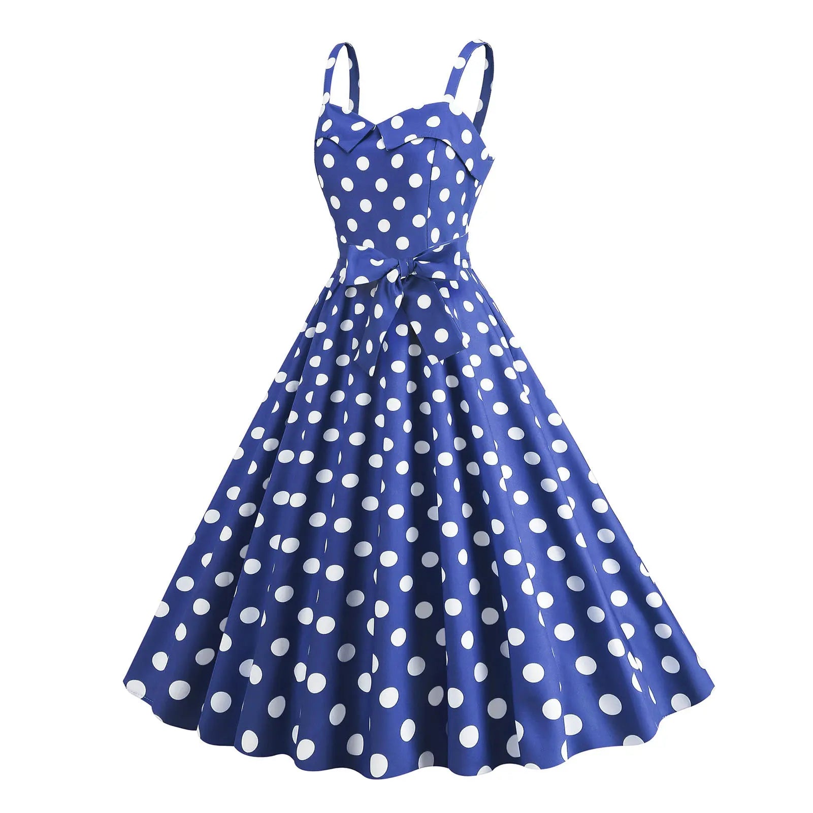 Plaid Strap Swing Woven Dress — Women's | Full Skirt Silhouette | Playful Pattern