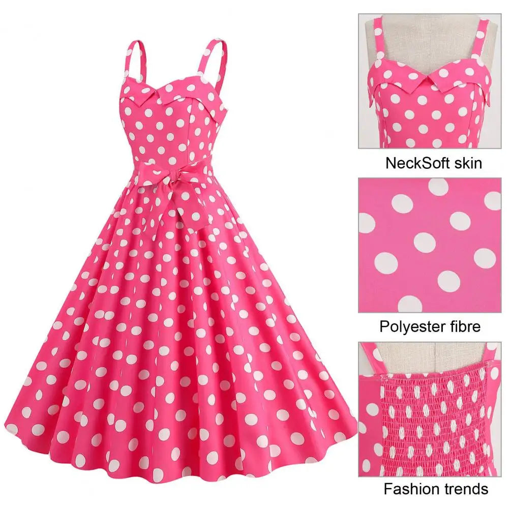 Plaid Strap Swing Woven Dress — Women's | Full Skirt Silhouette | Playful Pattern