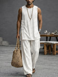 Cotton Tank Top & Pants Set — Men's | Relaxed Two-Piece | Minimal Summer