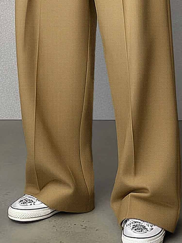 High-Waist Tailored Woven Trousers — Men's | Sharp Fit | Everyday Polished