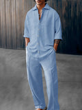 100% Cotton Loose-Fit Two-Piece Set — Men's | Relaxed Silhouette | Clean Minimal
