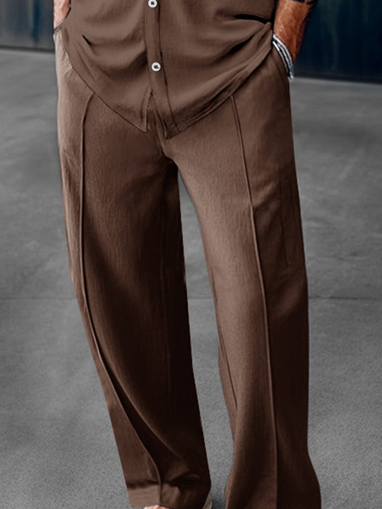 100% Cotton Loose-Fit Two-Piece Set — Men's | Relaxed Silhouette | Clean Minimal