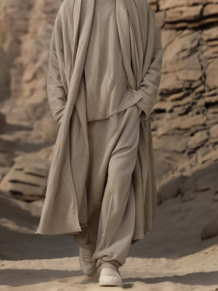 Stretch Woven Three-Piece Set — Men's | Relaxed Tailored Fit | Elevated Casual