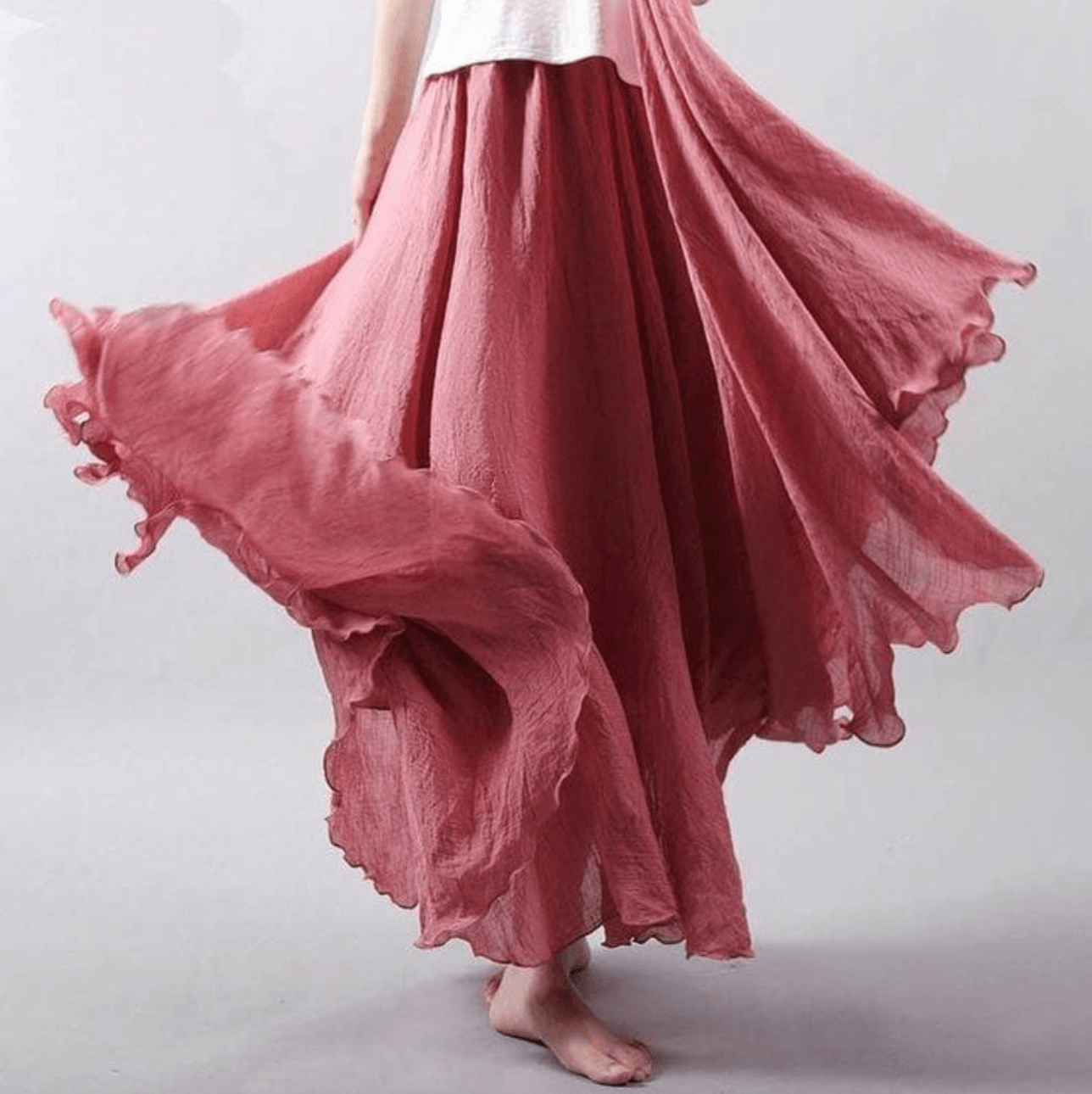 Solange — Flowy Woven Maxi Skirt | Relaxed Silhouette | Free-Spirited Style