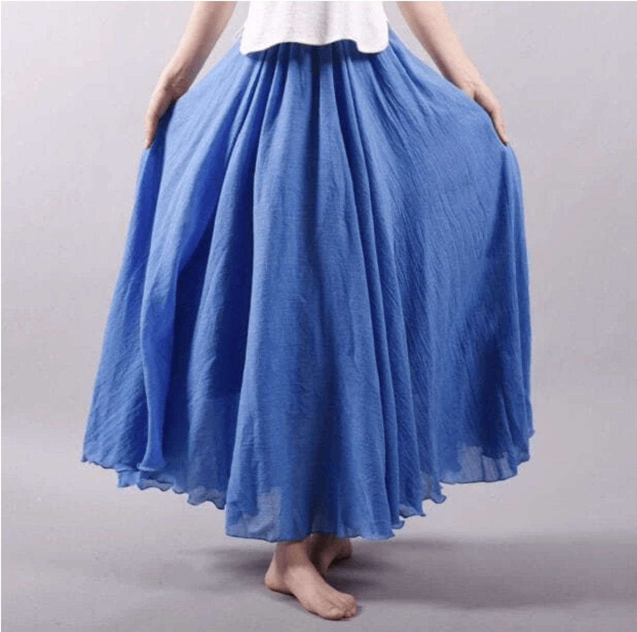 Solange — Flowy Woven Maxi Skirt | Relaxed Silhouette | Free-Spirited Style