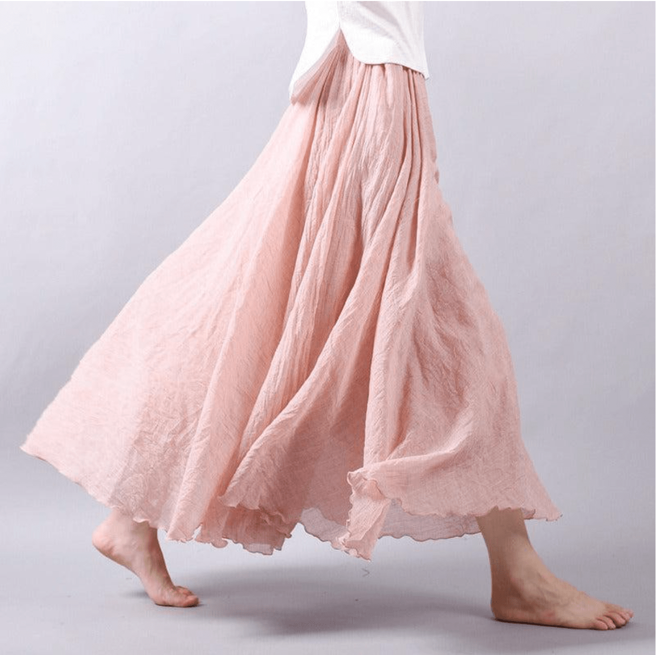 Solange — Flowy Woven Maxi Skirt | Relaxed Silhouette | Free-Spirited Style