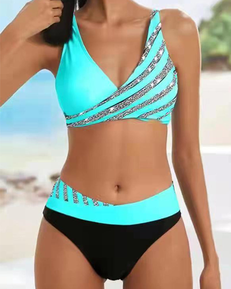 Solange — Printed Flattering Bikini Set | Bold Print | Beach Statement