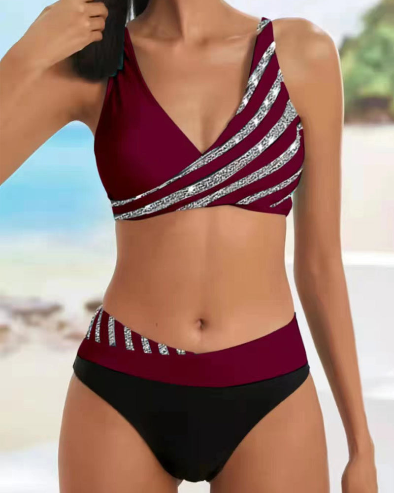Solange — Printed Flattering Bikini Set | Bold Print | Beach Statement
