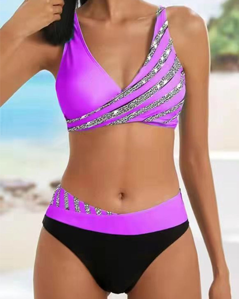 Solange — Printed Flattering Bikini Set | Bold Print | Beach Statement