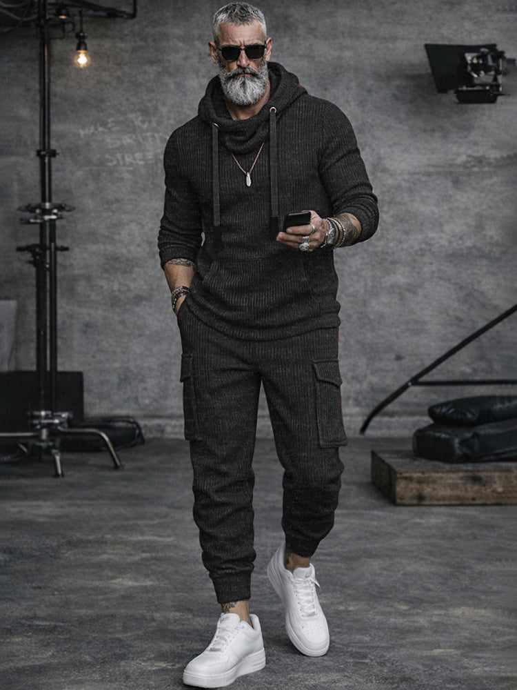 Cargo Knit Coordinated Set — Men's | Structured Fit | Active Street Style