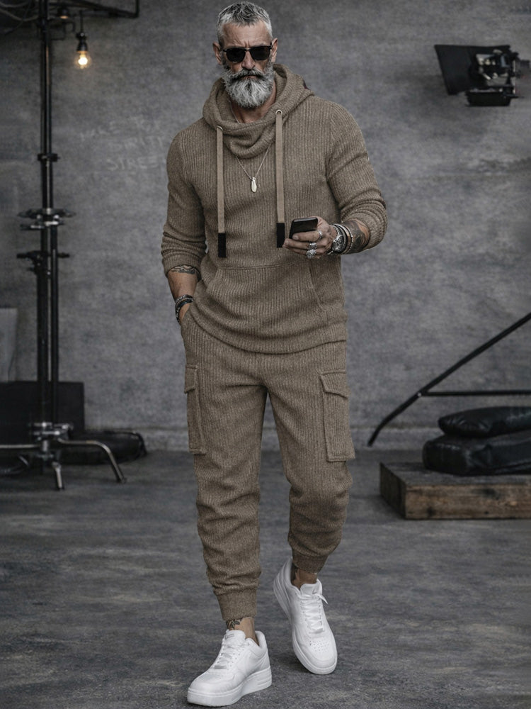 Cargo Knit Coordinated Set — Men's | Structured Fit | Active Street Style