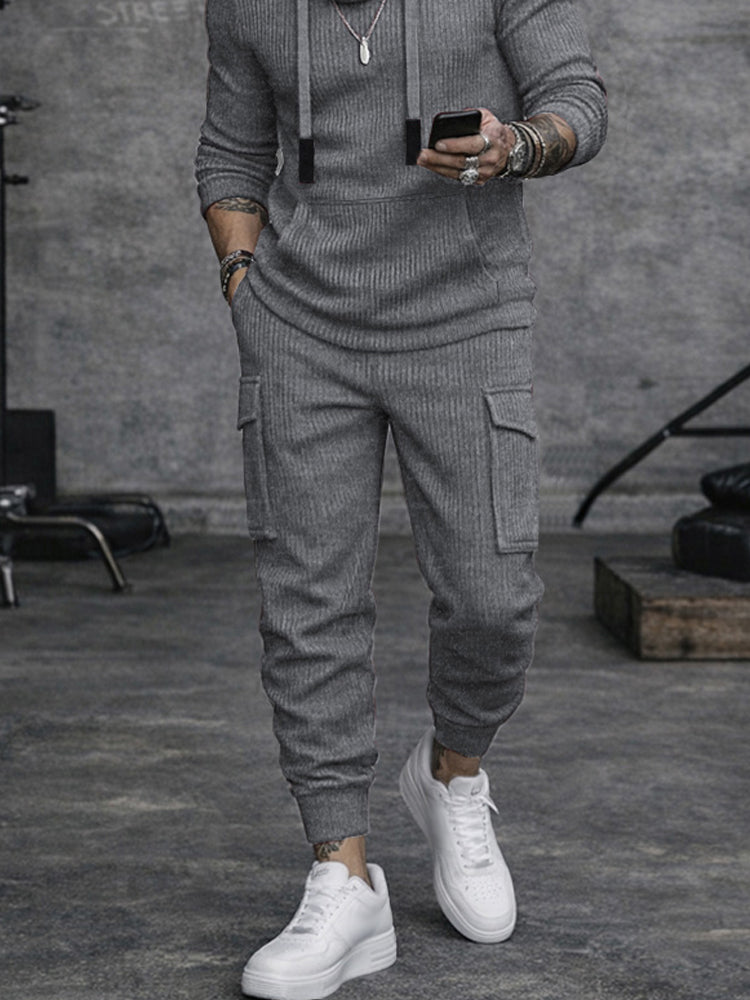 Cargo Knit Coordinated Set — Men's | Structured Fit | Active Street Style