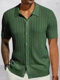 Open-Weave Knit Shirt — Men's | Relaxed Fit | Textured Summer Statement