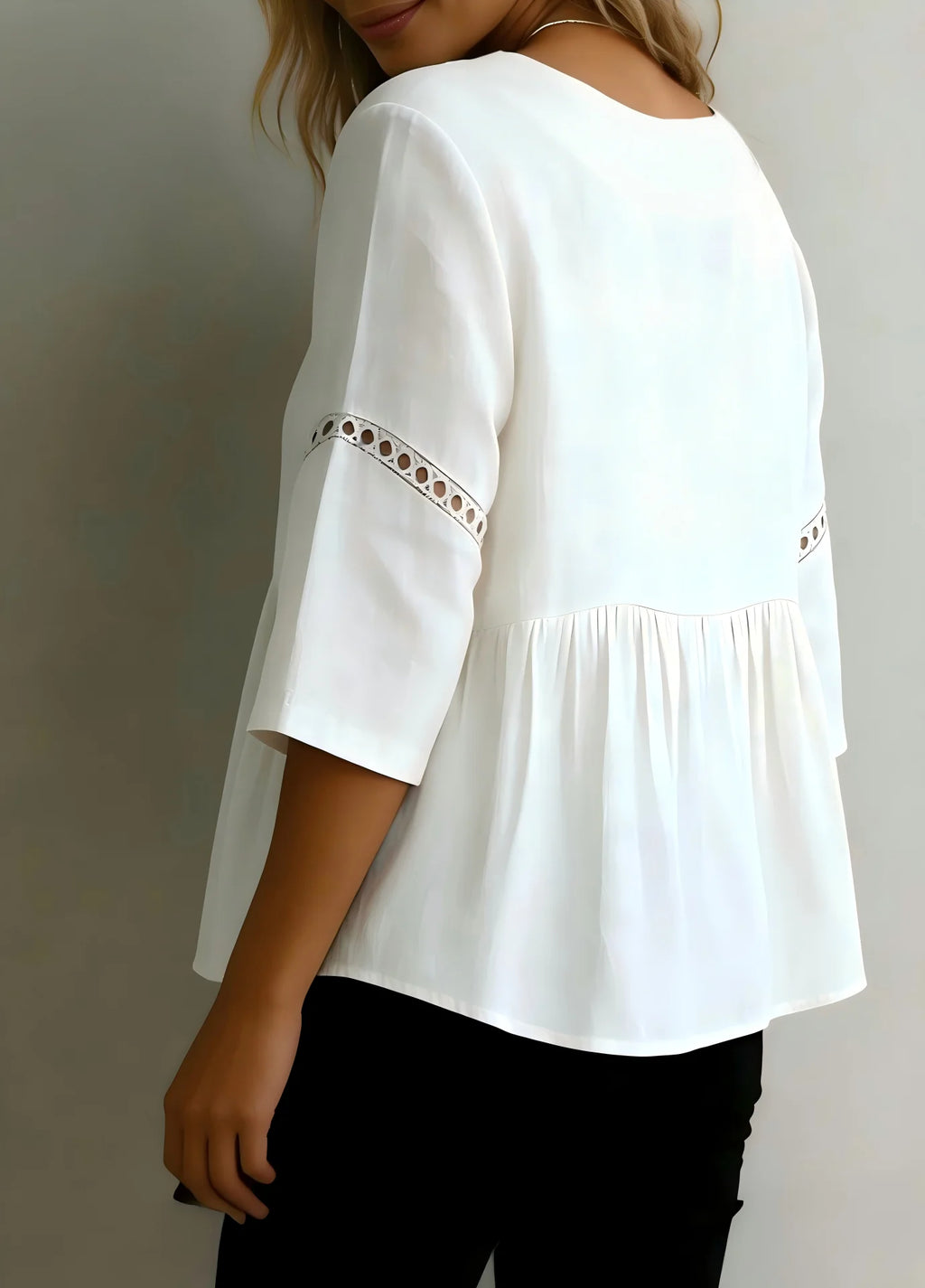 Short-Sleeve Woven Blouse — Women's | Relaxed Fit | Weekend Casual
