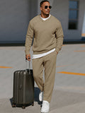Cotton Blend Comfort Sweatsuit Two-Piece — Men's | Relaxed Fit | Premium Loungewear