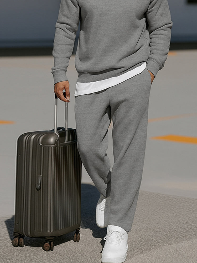 Cotton Blend Comfort Sweatsuit Two-Piece — Men's | Relaxed Fit | Premium Loungewear