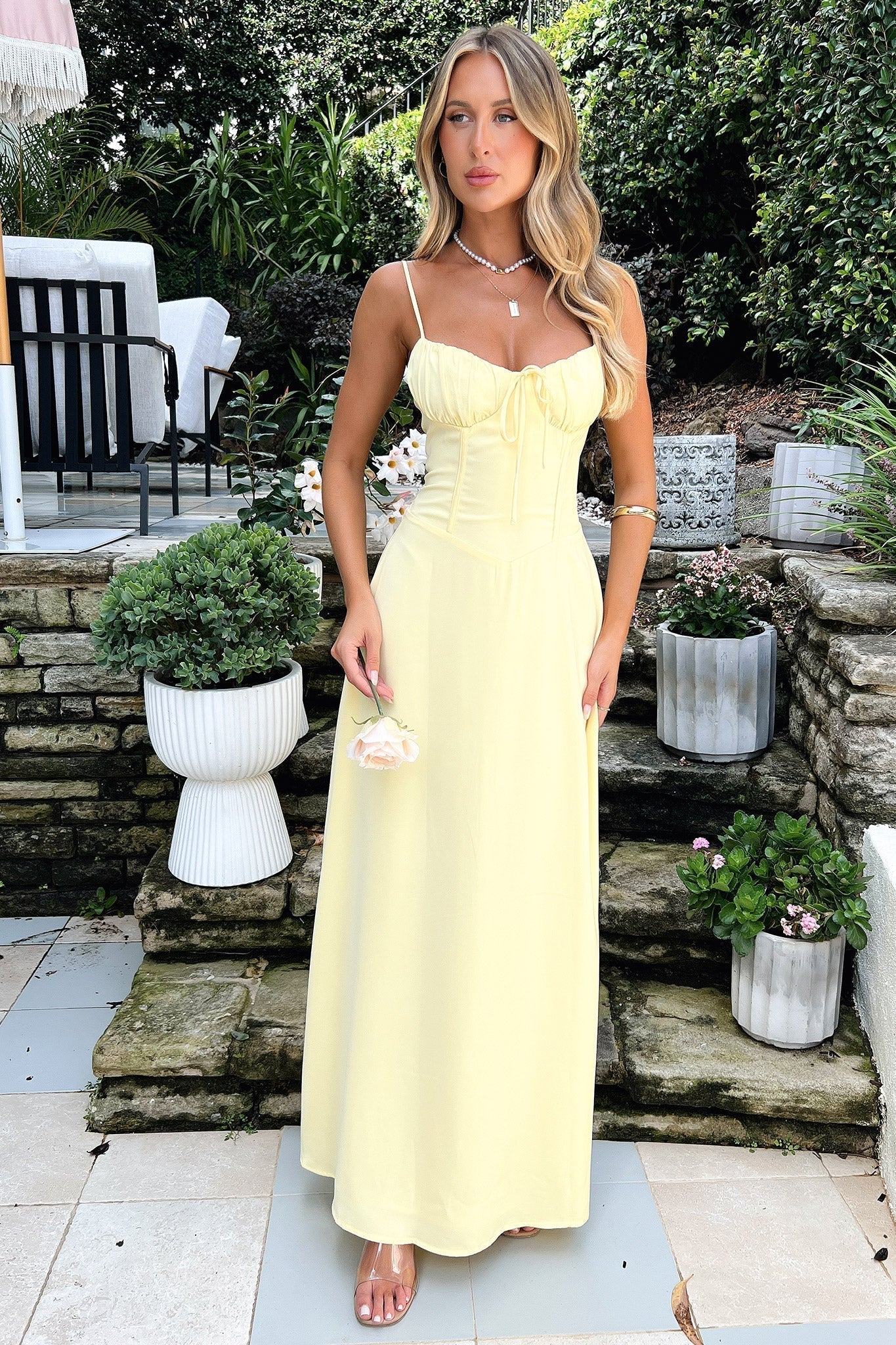 Valentina — Spaghetti-Strap Wrap Maxi Dress | Adjustable Tie Waist | Feminine Resort